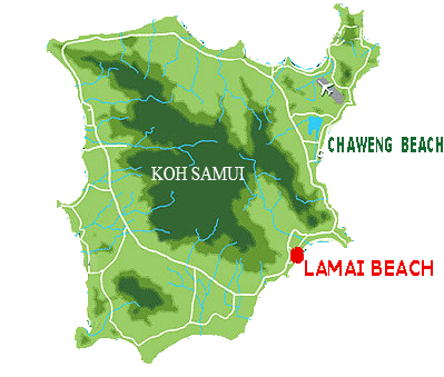 Map Koh Samui